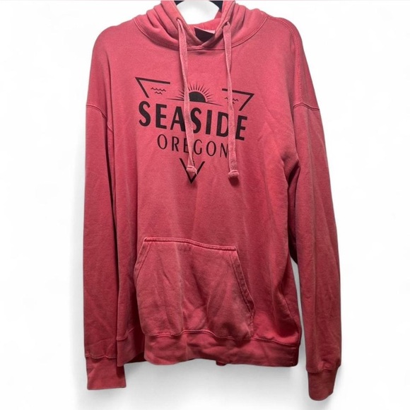 The Seaside Style Sweaters - Seaside Oregon Pink Hoodie Sweatshirt